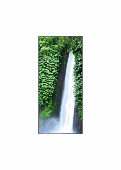 Carte de condoléances avec une cascade